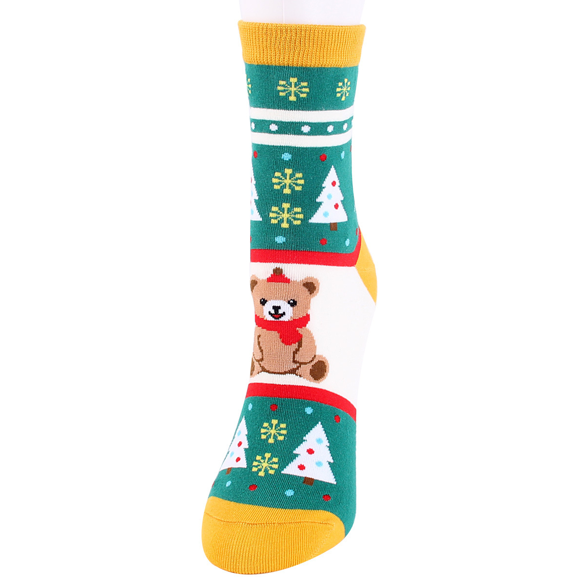 12 Pairs Fashion Jacquard Cartoon Christmas Stocking Wild Elk Lovely Holiday Socks Bulk Wholesale